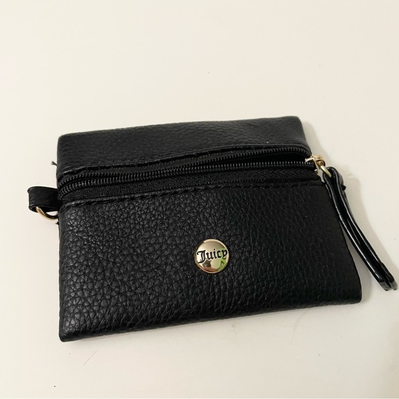 Juicy Couture Black Small Coin Purse Wallet Bag - Picture 10 of 13